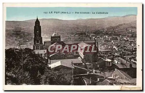 Cartes postales Le Puy Vue generale La cathedrale