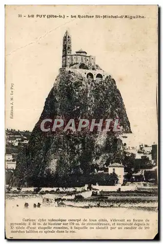 Cartes postales Le Puy Le rocher St Michel d&#39Aiguilhe