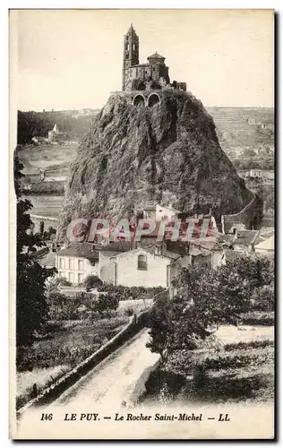 Cartes postales Le Puy Le rocher Saint Michel