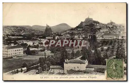 Ansichtskarte AK Le Puy Vue generale prise du rocher d&#39Espaly