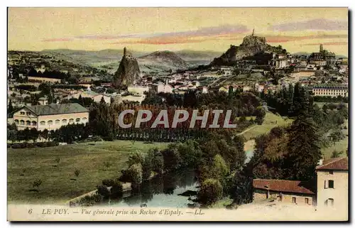 Ansichtskarte AK Le Puy Vue generale prise du rocher d&#39Espaly