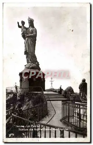 Cartes postales Le Puy en Velay statue de Notre Dame de France