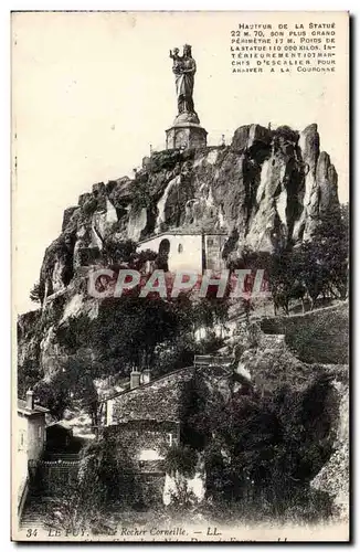 Cartes postales Le Puy en Velay le rocher Corneille