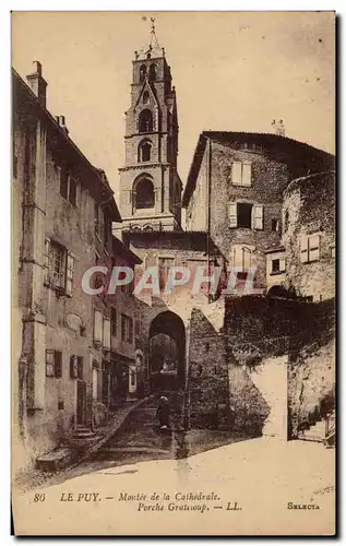 Cartes postales Le Puy en Velay Montee de la cathedrale