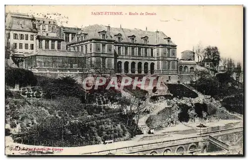 Cartes postales Saint Etienne Ecole de dessin