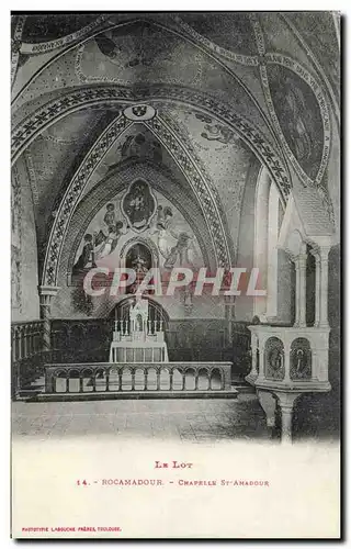 Cartes postales Rocamadour Chapelle St Amadour