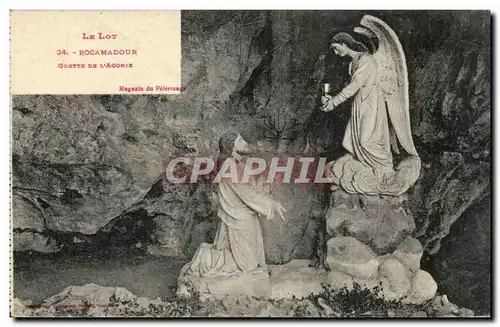 Cartes postales Rocamadour Grotte de l'agonie Ange Angel