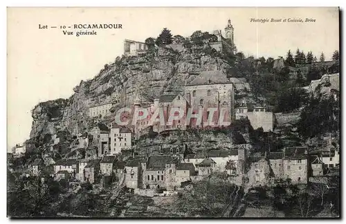 Cartes postales Rocamadour Vue generale