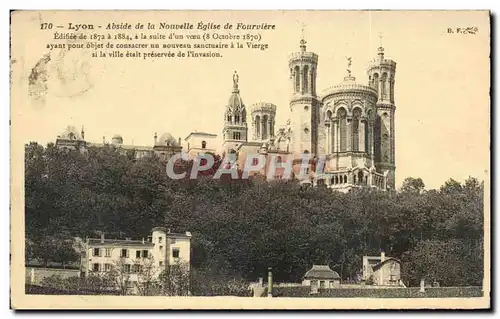 Ansichtskarte AK Lyon Abside de la nouvelle eglise de Fourviere