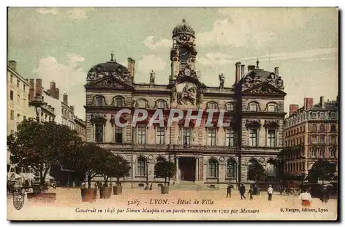 Lyon Cartes postales Hotel de ville