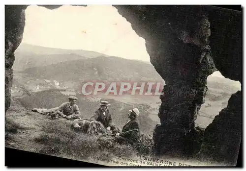 Ansichtskarte AK Environs de Saint Nectaire Vue prise des grottes de Chateauneuf