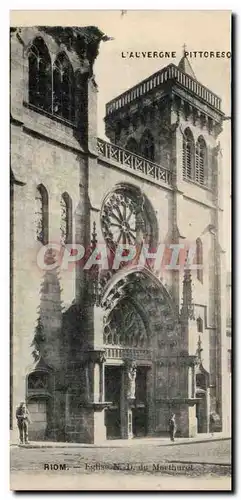 Cartes postales Riom Eglise ND de marthuret