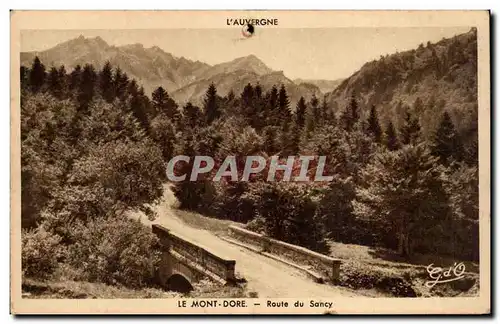 Cartes postales Le mont Dore Route de Sancy