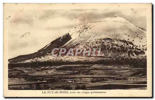 Ansichtskarte AK Le Puy de Dome avec ses neiges persistante