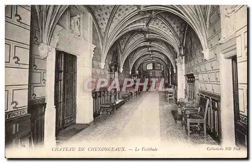 Chenonceaux Ansichtskarte AK Le chateau Le Vestibule