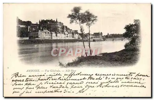 Amboise Cartes postales Le chateau Vue generale