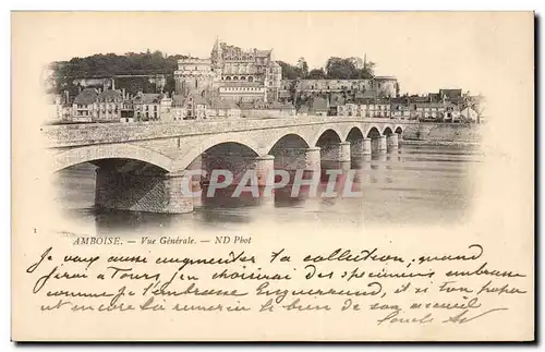 Amboise Ansichtskarte AK Le chateau Vue generale