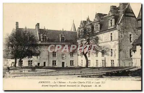 Amboise Ansichtskarte AK Le chateau Facade Charles VIII et Louis XII