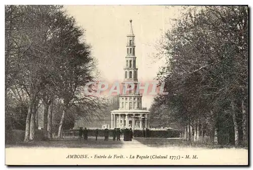 Amboise Cartes postales Entree de foret La pagode