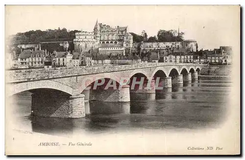 Amboise Cartes postales Le chateau Vue generale