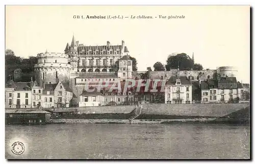 Amboise Cartes postales Le chateau Vue generale