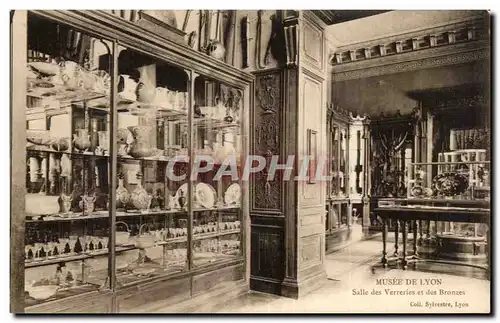 Cartes postales Musee de Lyon Salle des verreries et des bronzes