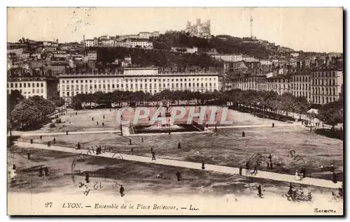 Cartes postales Lyon Ensemble de la place Bellevue