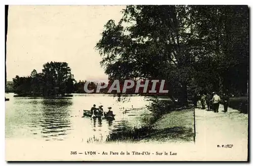 Cartes postales Lyon Au parc de la tete d&#39or Sur le lac