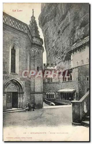 Cartes postales Rocamadour Cour interieure
