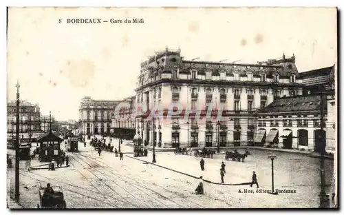 Cartes postales Bordeaux Gare du midi