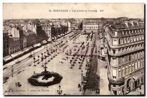 Cartes postales Bordeaux Les allees de Tourny