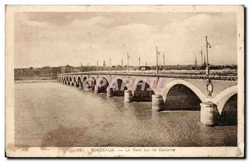 Cartes postales Bordeaux le pont sur la Garonne