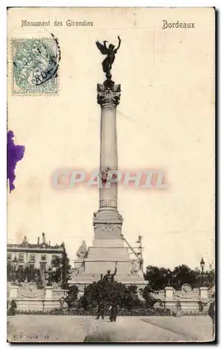 Cartes postales Bordeaux Monument des Girondins