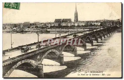 Cartes postales Bordeaux Le pont sur a Garonne