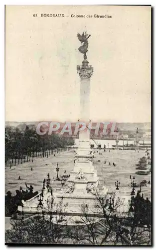 Ansichtskarte AK Bordeaux Colonne des Girondins