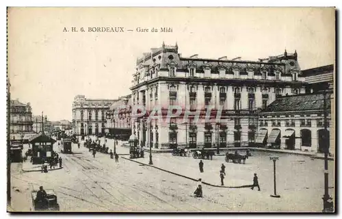 Cartes postales Bordeaux Gare du midi