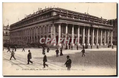 Cartes postales Bordeaux Le grand theatre