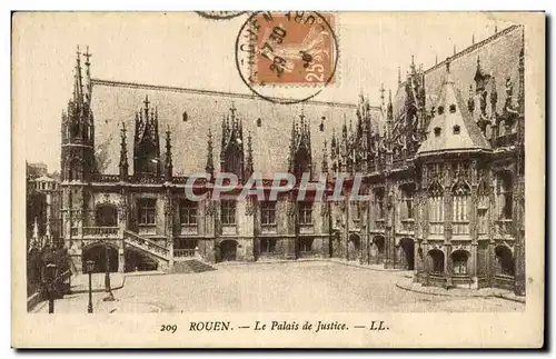 Cartes postales Rouen Le palais de justice