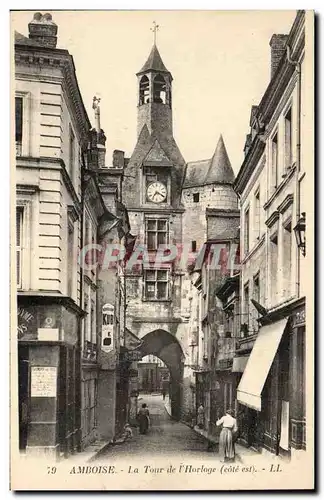 Cartes postales Amboise La tour de l&#39horloge