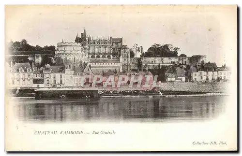 Cartes postales Amboise Chateau Vue generale