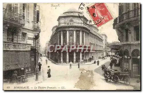 Cartes postales Bordeaux Le theatre francais