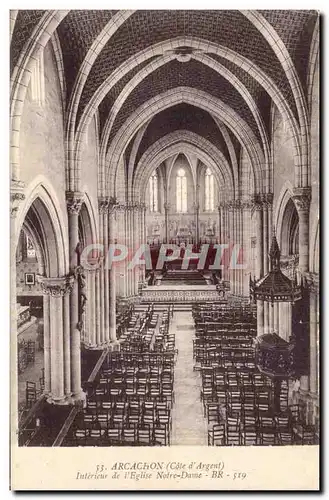 Cartes postales Arcachon Interieur de l'eglise