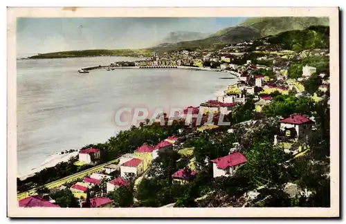 Cartes postales Menton Vue generale de menton Caravan prise de la frontiere franco italienne