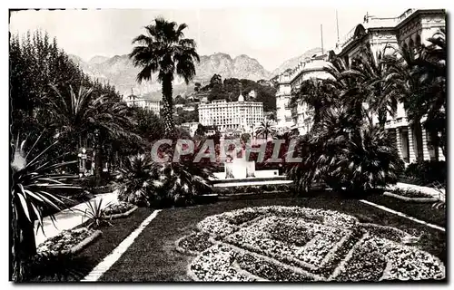 Cartes postales Menton Jardin public