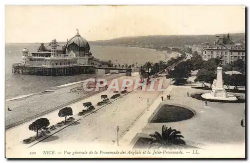 Nice Ansichtskarte AK Vue generale de la promenade des anglais et la jetee promenade