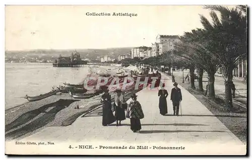 Nice Cartes postales Promenade du midi Poissonnerie