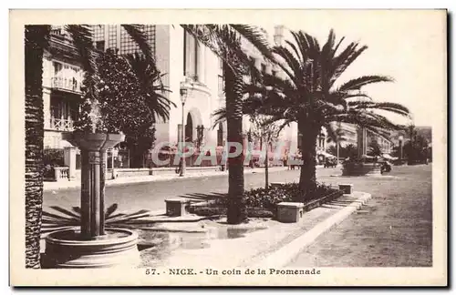 Nice Cartes postales Un coin de la promenade