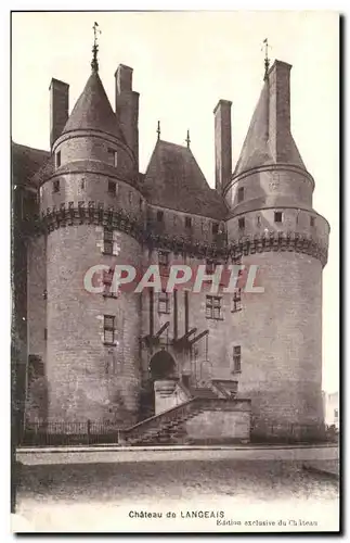 Cartes postales Langeais Le chateau