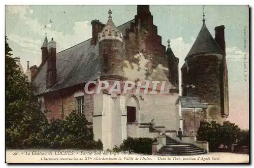 Loches Ansichtskarte AK Chateau Partie sud du logis du roi