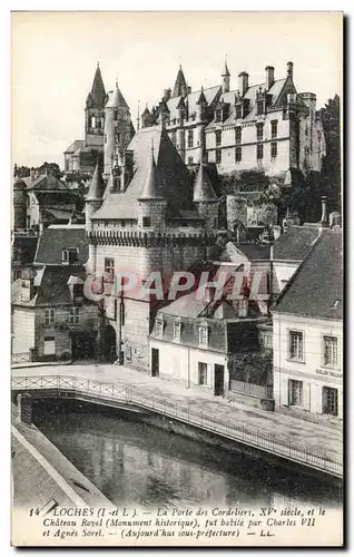 Loches Cartes postales La porte des cordeliers